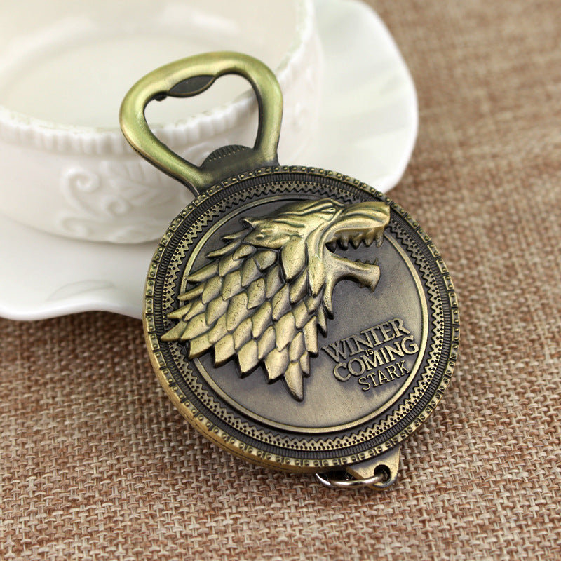 Dragon Wolf Bottle Opener Keychain Pendant
