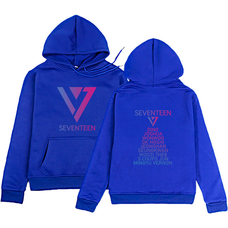 Trendy Kpop Logo Printed Casual Hoodie