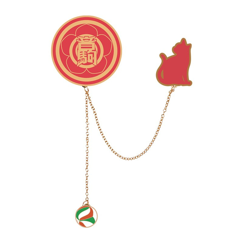 Chic Nekoma Brooch Lanyard