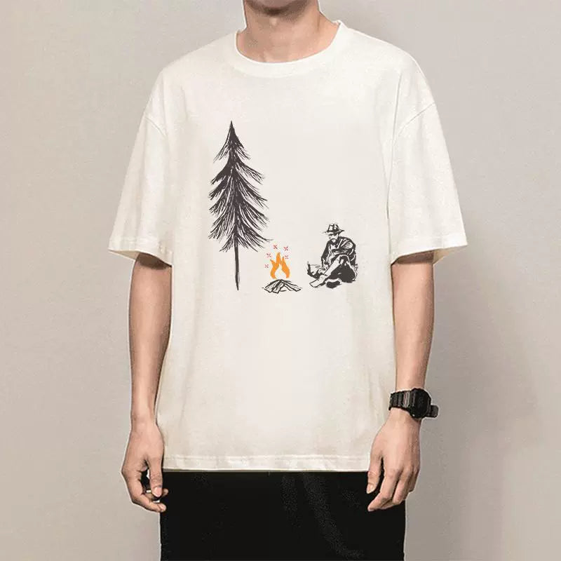 Trendy Game Graphic Print Short Sleeve T-shirt