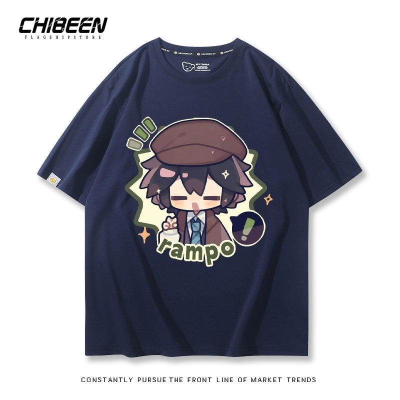 Versatile Dazai Anime Short Sleeve Top