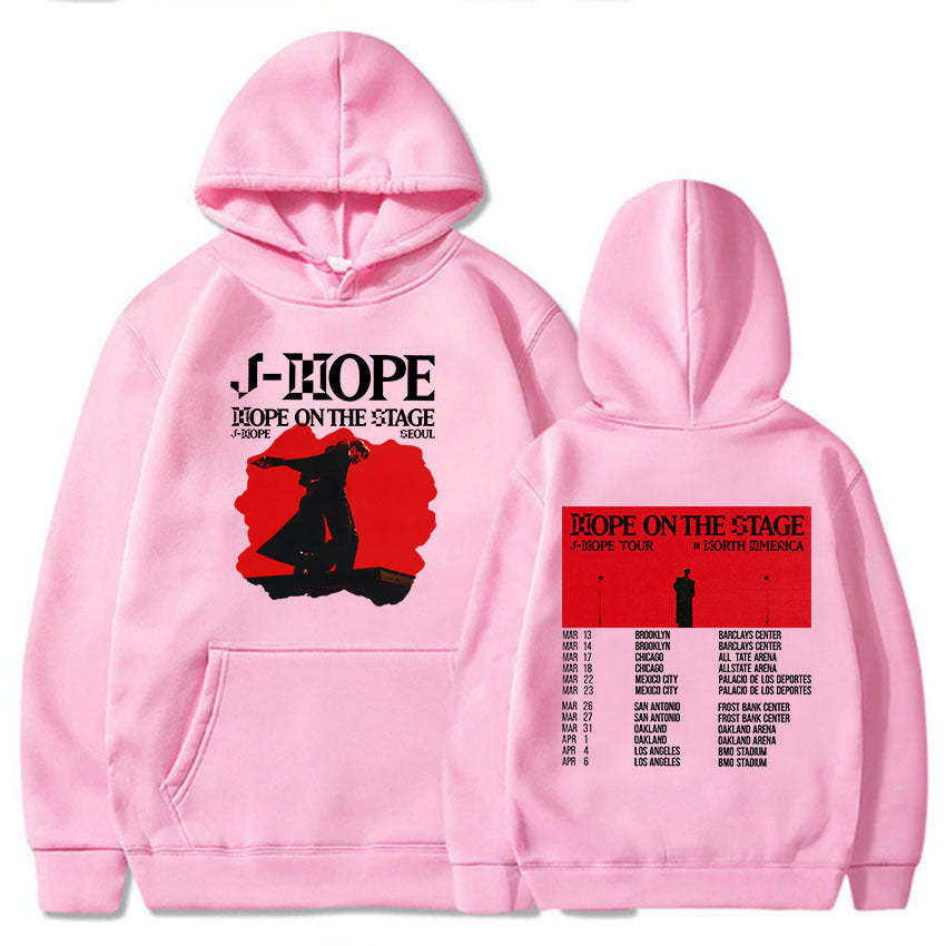 Unisex Kpop J-Hope Print Loose Hoodie