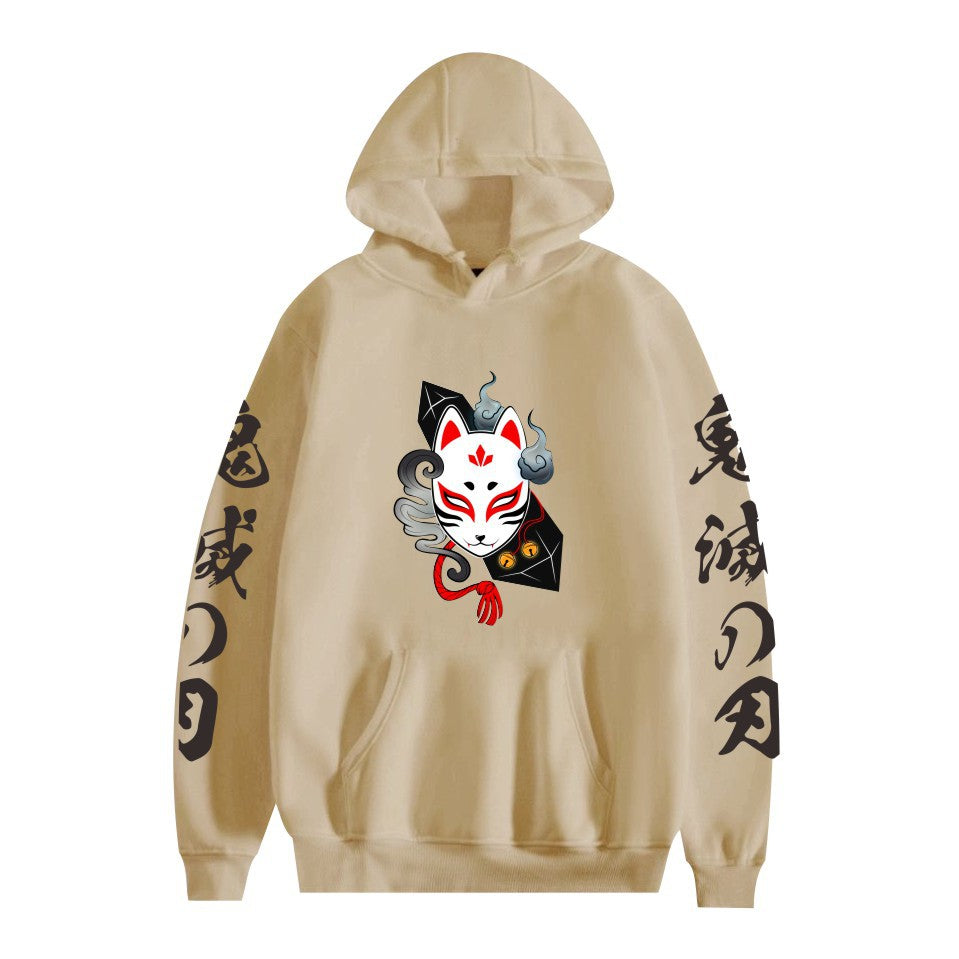 Unisex Anime Logo Casual Pullover Hoodie