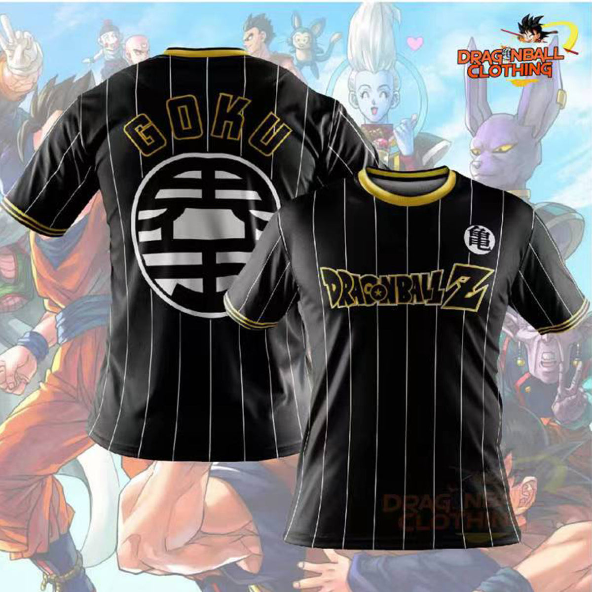 Goku Cosplay Crew Neck Breathable T-Shirt