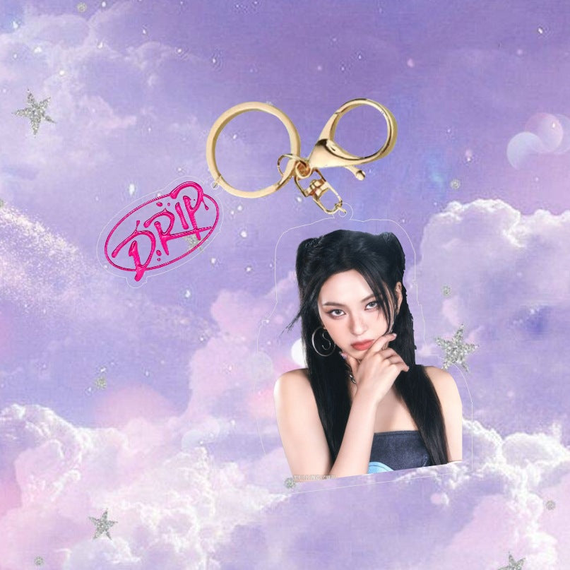 KPOP "DRIP" Keychain Key Pendant