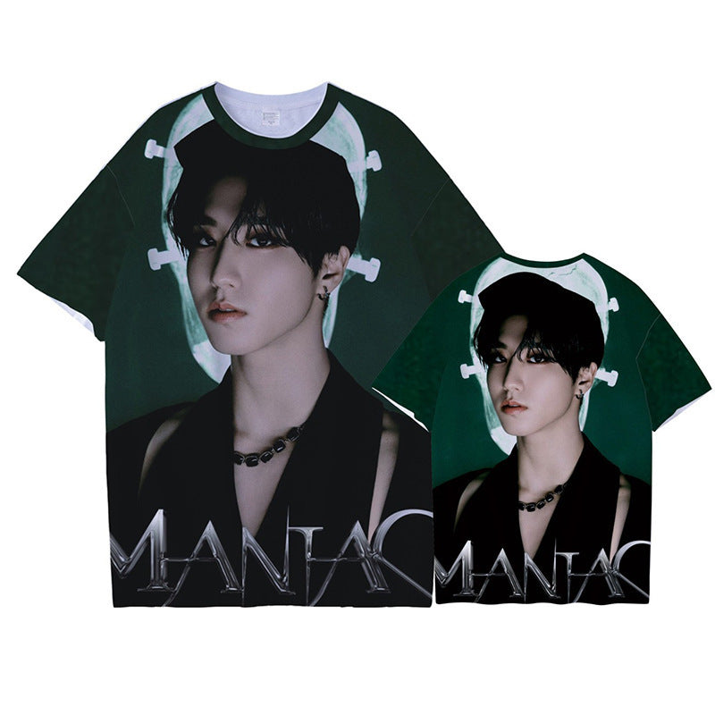 Trendy Kpop 3D Printed Short-sleeved T-shirt