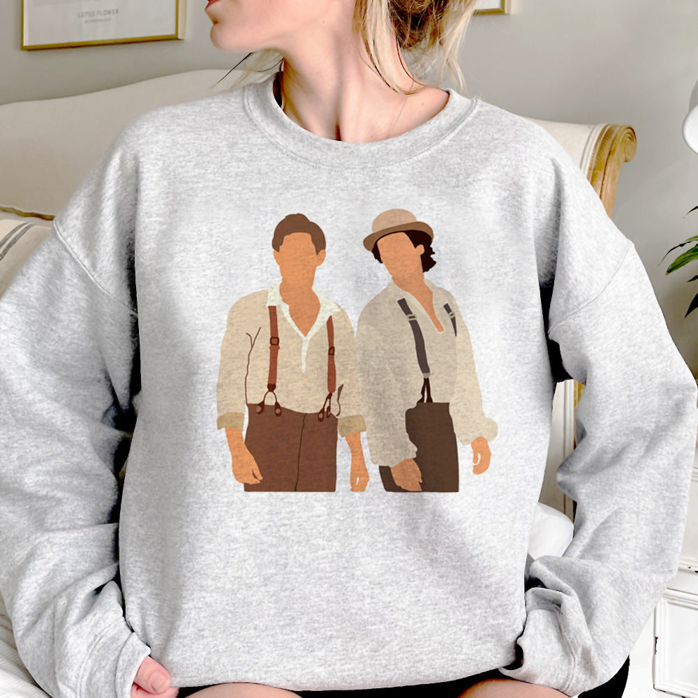 Women's TVD Printed Grey Sweatshirt