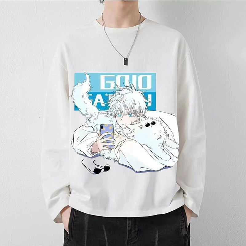 Unisex Gojo Anime Short-sleeved Loose T-shirt