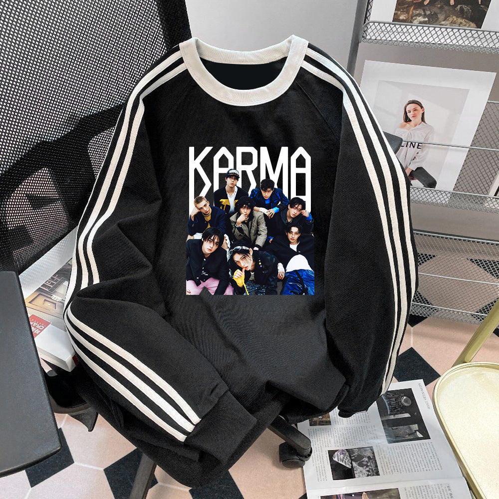 Casual KARMA Album College Crew Neck Sweatshirt