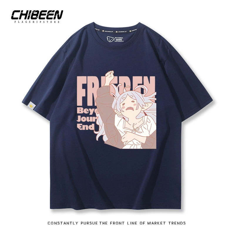 Unisex Anime Cotton Short Sleeve T-Shirt