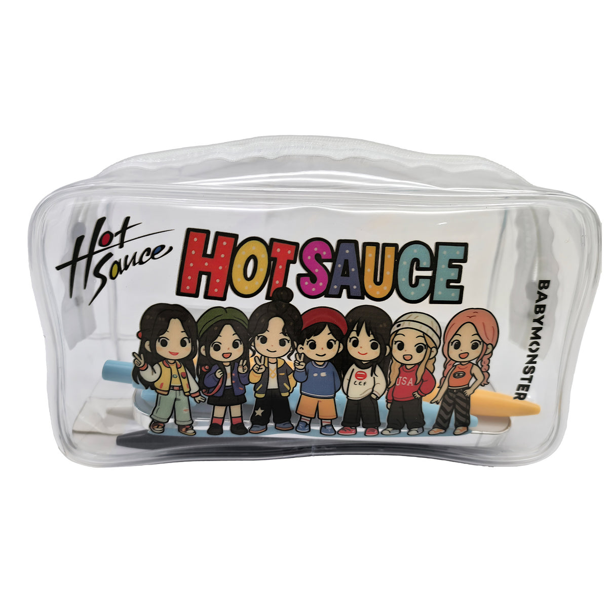 BM Hot Sauce Transparent Cosmetic Bag