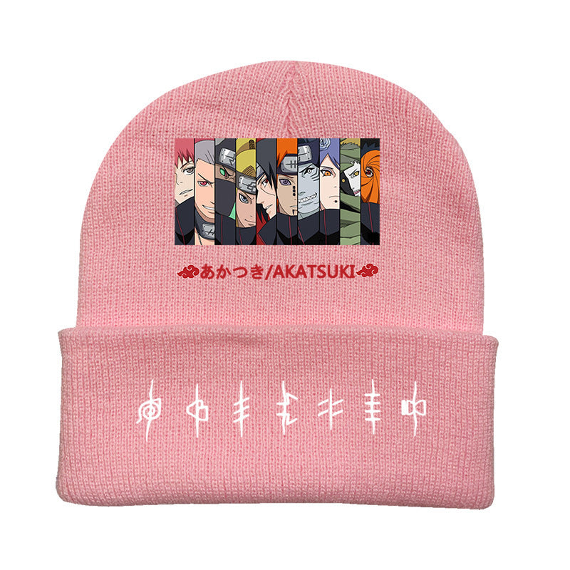 Versatile Anime Print Knitted Hat