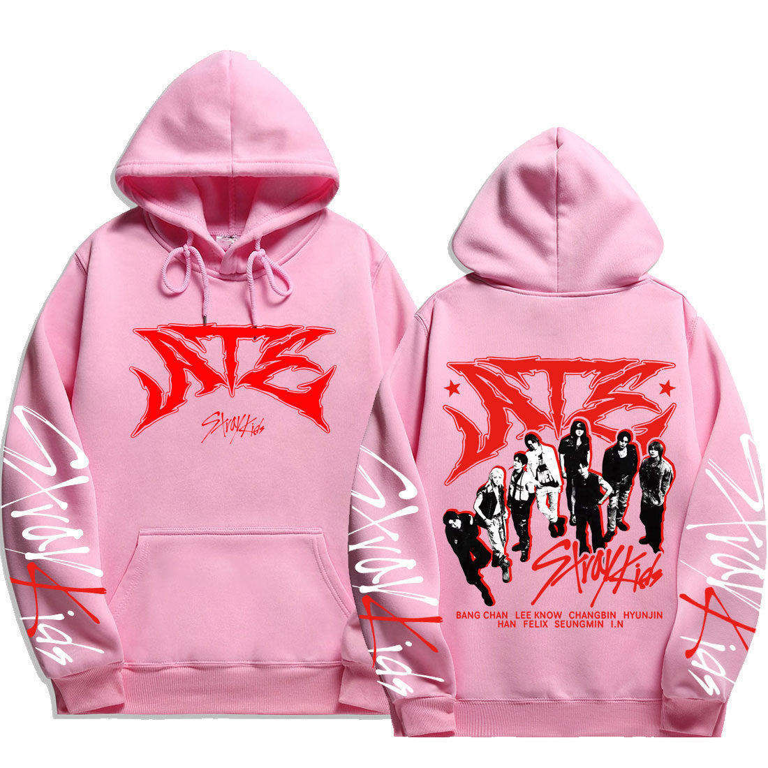 KPOP Atz Graphic Printed Loose Hoodie