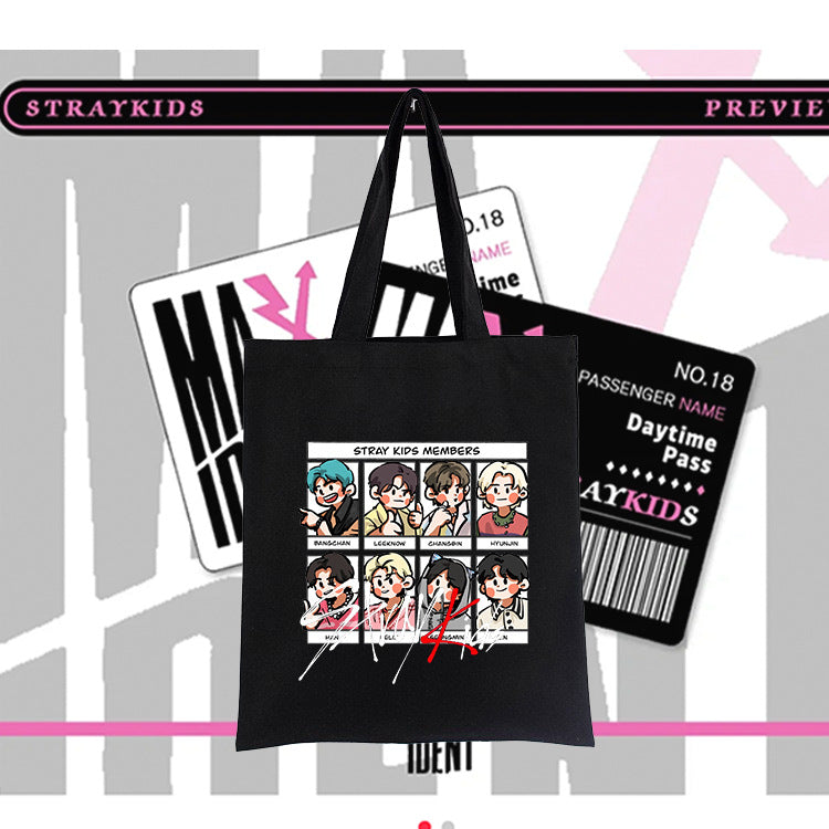 Kpop Group Canvas Single Shoulder Bag