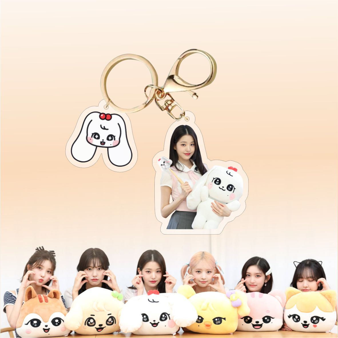 KPOP Girl Group Acrylic Keychain Pendant