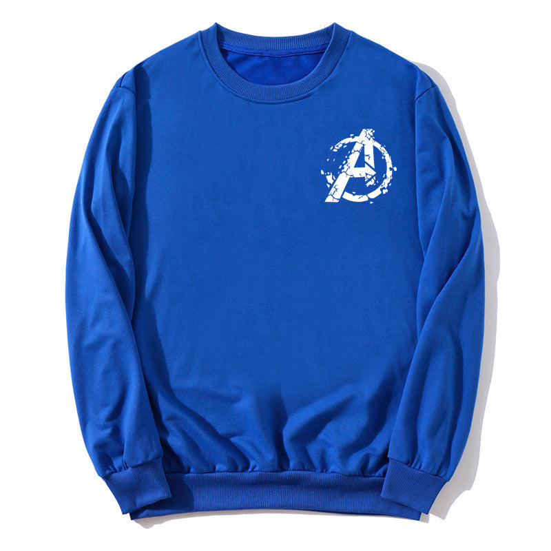 Unisex Avengers Logo Printed Round Neck Sweatshirt
