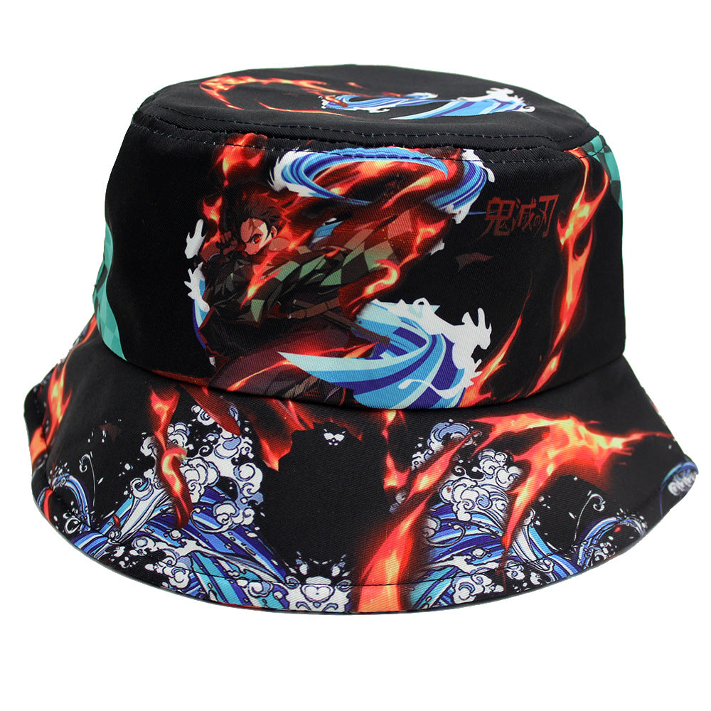 Versatile Anime Printed Bucket Hat