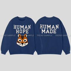J-HOPE HUMAN HOPE Printed Crew Neck Sweatshirt