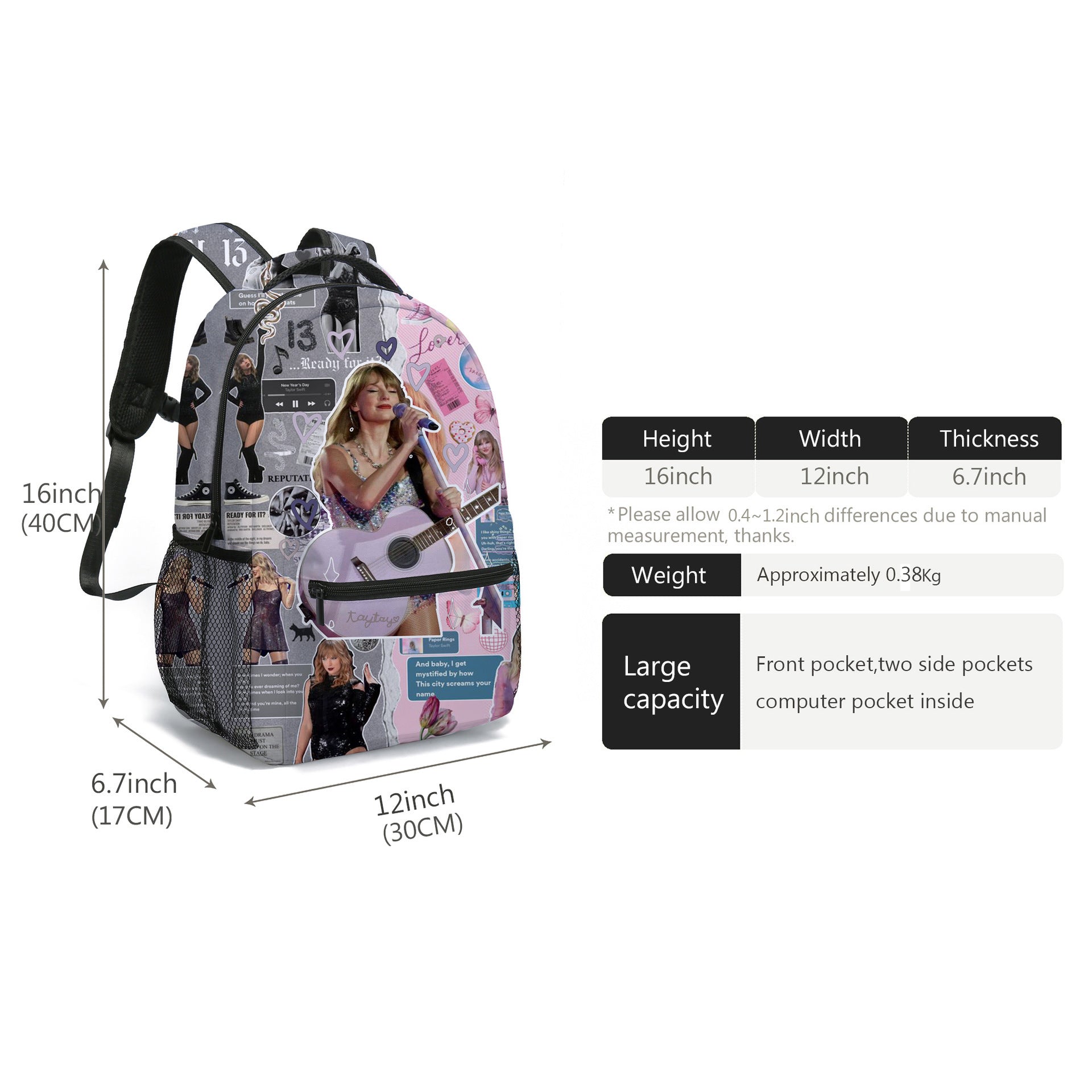 Children's Taylor Full Print School Backpack