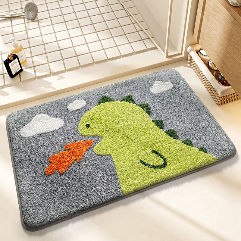 Cartoon Animal Bathroom Door Non-slip Mat