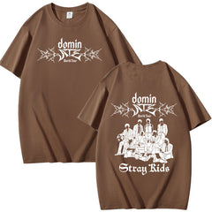 KPOP Dominate Pattern Print Short Sleeve T-Shirt