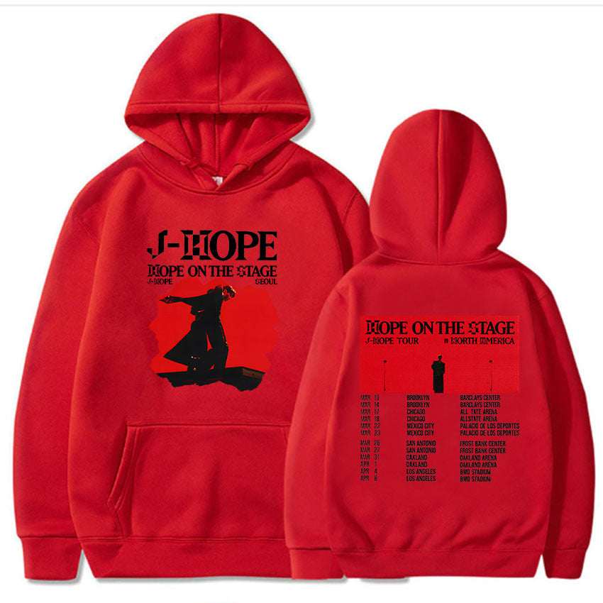 Unisex Kpop J-Hope Print Loose Hoodie