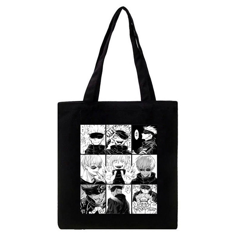 Casual Anime Printed Canvas Shoulder Bag