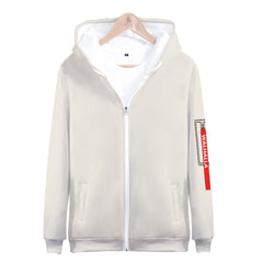 Anime COS Digital Print Hooded Zipper Cardigan