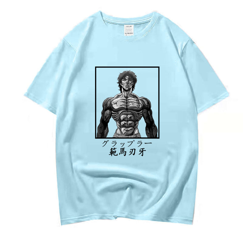 Unisex Baki Hanma Short-sleeved Casual T-shirt