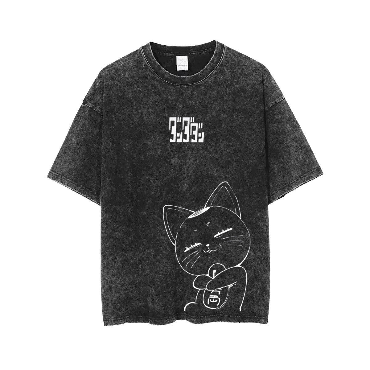 Retro Anime Printed Casual Cotton T-Shirt