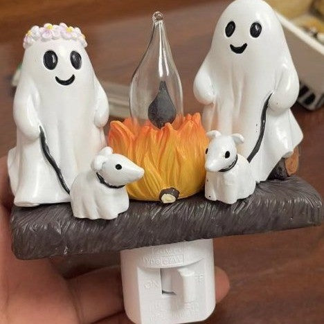 Spooky Campfire Ghosts Night Light