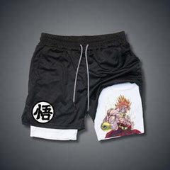 Men's Anime Fitness Training Sports Shorts