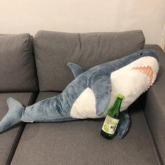 Cute Cartoon Shark Pillow Plush Toy