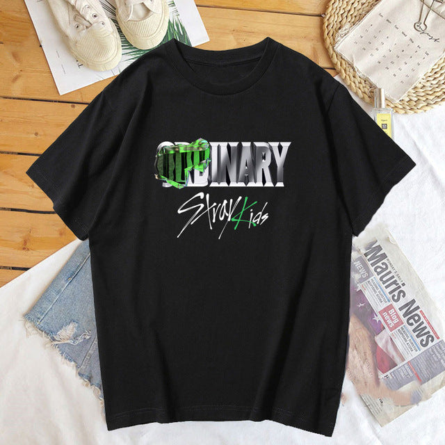 Unisex KPOP Fashion Letter Printed T-shirt