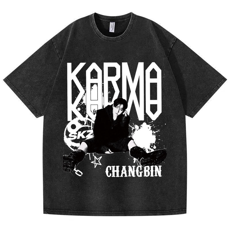 SKZ KARMA Cotton Washed T-shirt