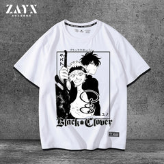 Men's Anime COS Cotton Fake Two-piece T-shirt