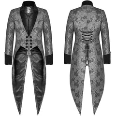 Men's Steampunk Tuxedo Jacquard Jacket