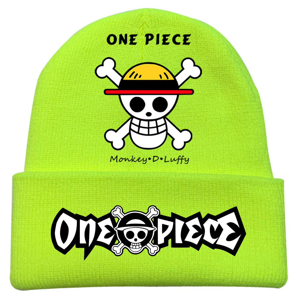 Trendy Luffy Print Knitted Hat