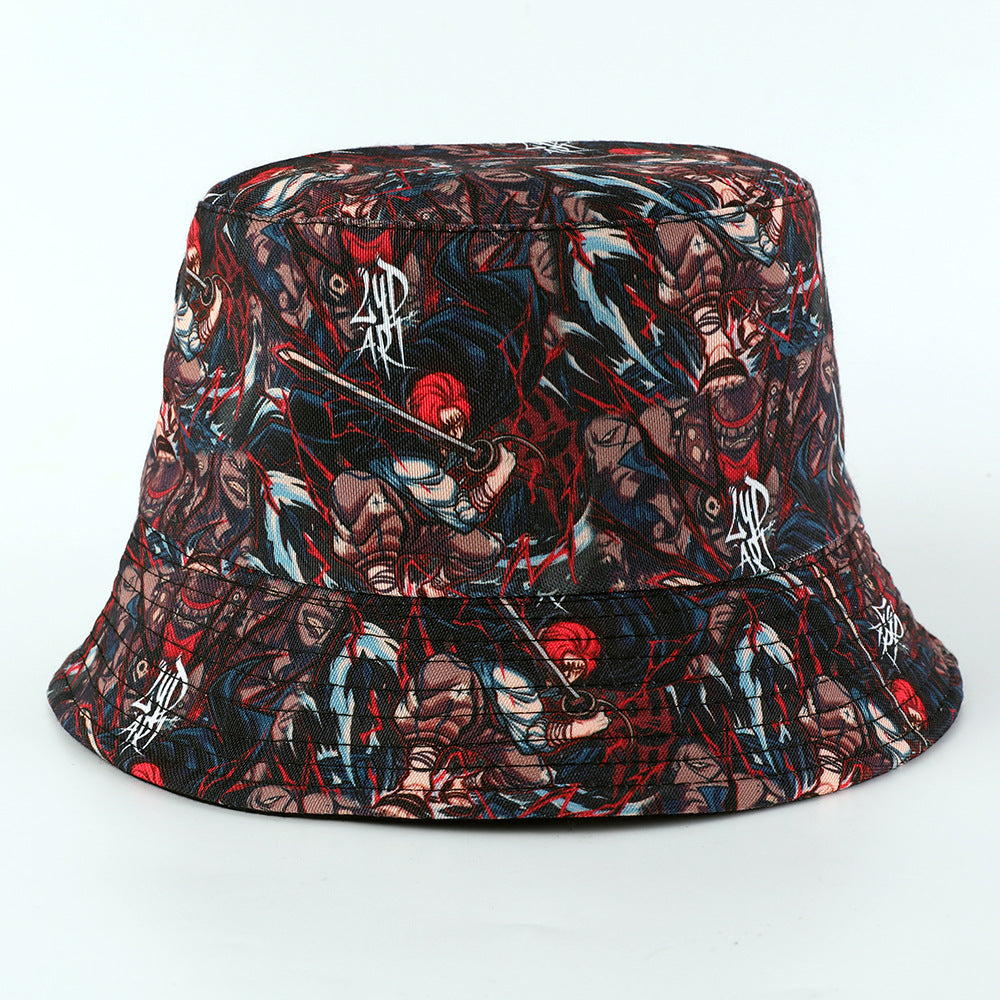 Versatile Luffy 5th Gear Printed Bucket Hat