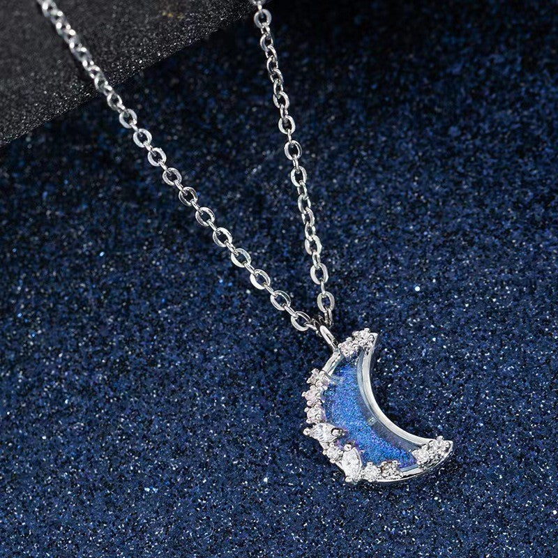 Star and Moon Pendant Necklace