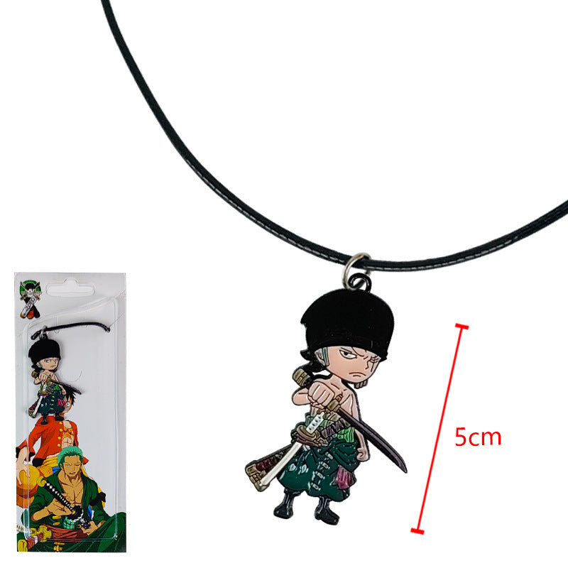 Cute Luffy Necklace Keychain Pendant