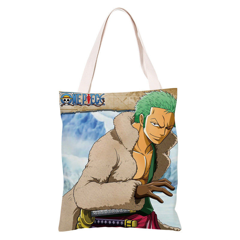 Trendy Anime Canvas Shoulder Bag