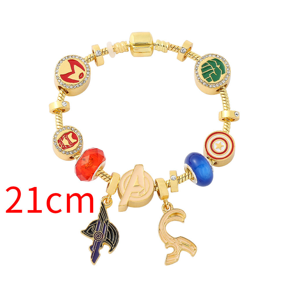 Chic Comic Beaded Bracelet