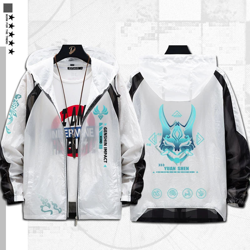 Versatile Game Thin Hooded Sunscreen Jacket