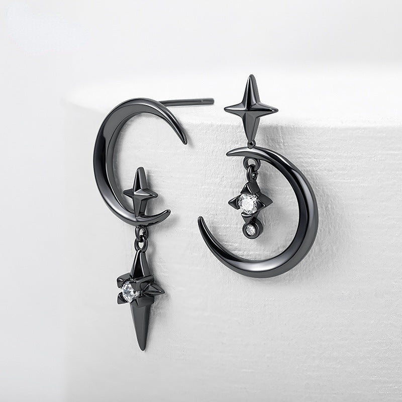 Chic Niche Star Moon Earrings