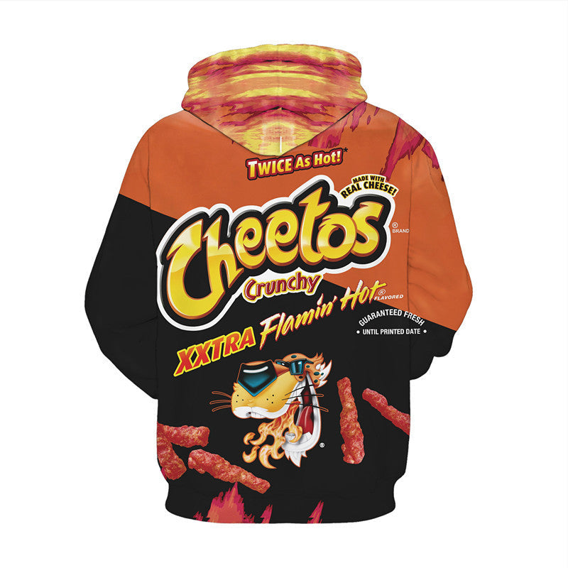 Unisex Trendy Snacks Digital Printed Cosplay Hoodie