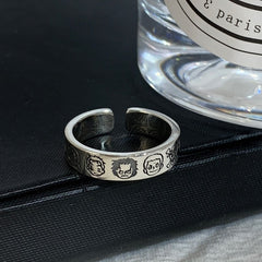 Luffy Zoro Graffiti Open Ring