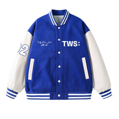 SHINYU DOHOON 24/7 Blue Baseball Jacket