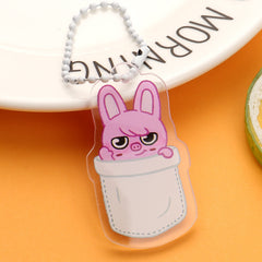 Skz Cartoon Acrylic Bead Chain Pendant Set