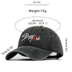 KPOP Logo Embroidered Baseball Cap